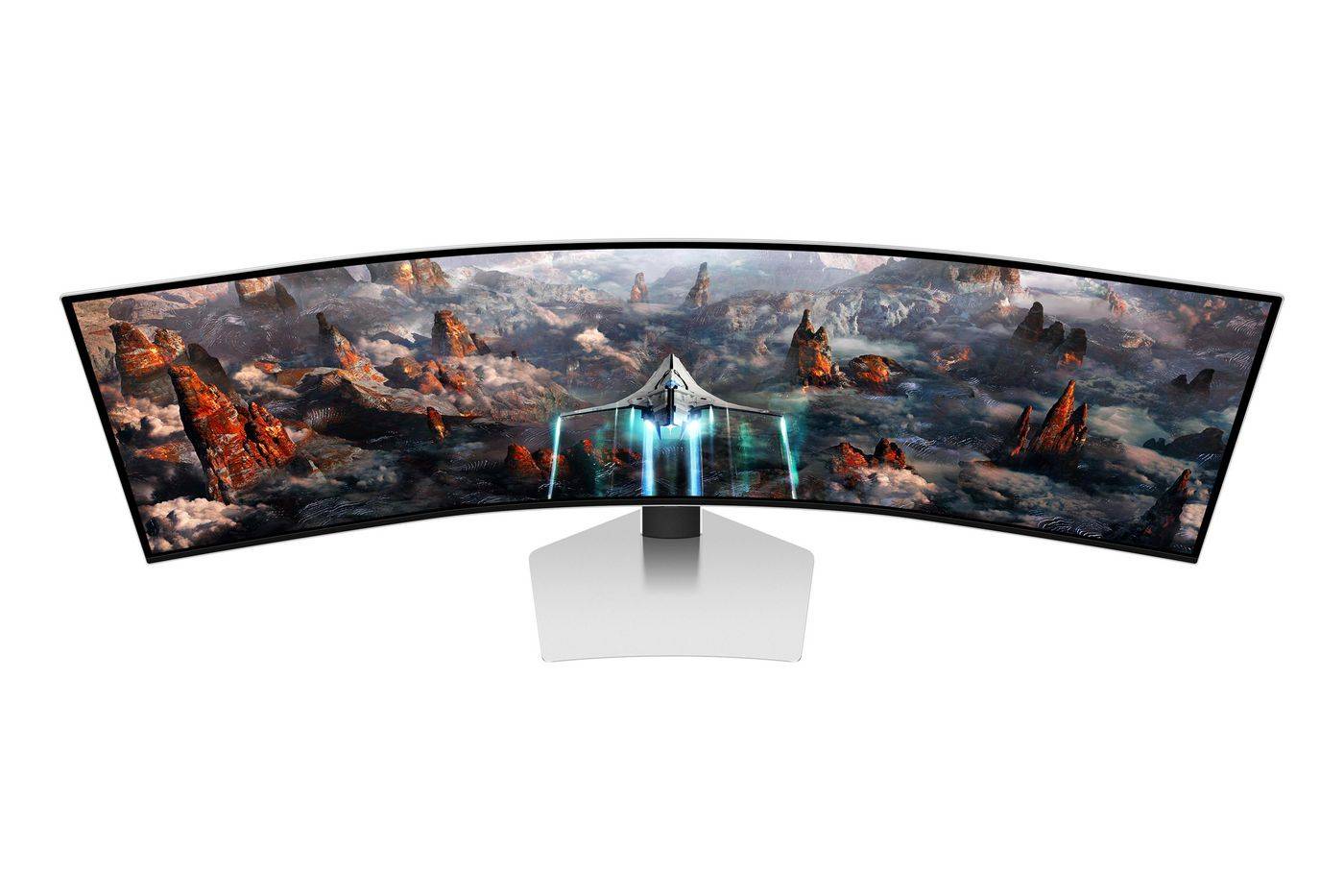 Symboolafbeelding voor Samsung 34Suxen computermonitor 124,5 cm (49") 5120 x 1440 pixels DQHD OLED zilver