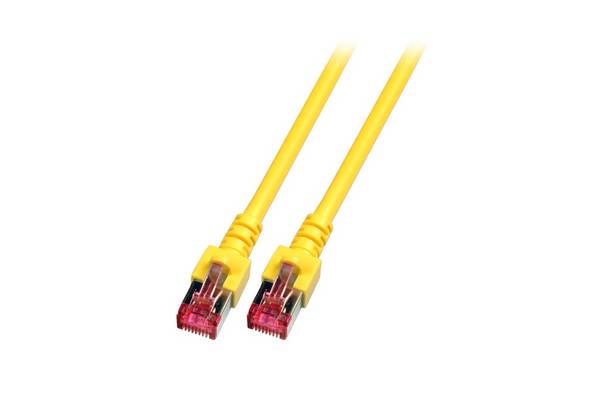 EFB Elektronik RJ45 patchkabel S/FTP, Cat.6, LSZH, 0,15 m, gele netwerkkabel Geel 0,15 m Cat6 S/FTP (S-STP)