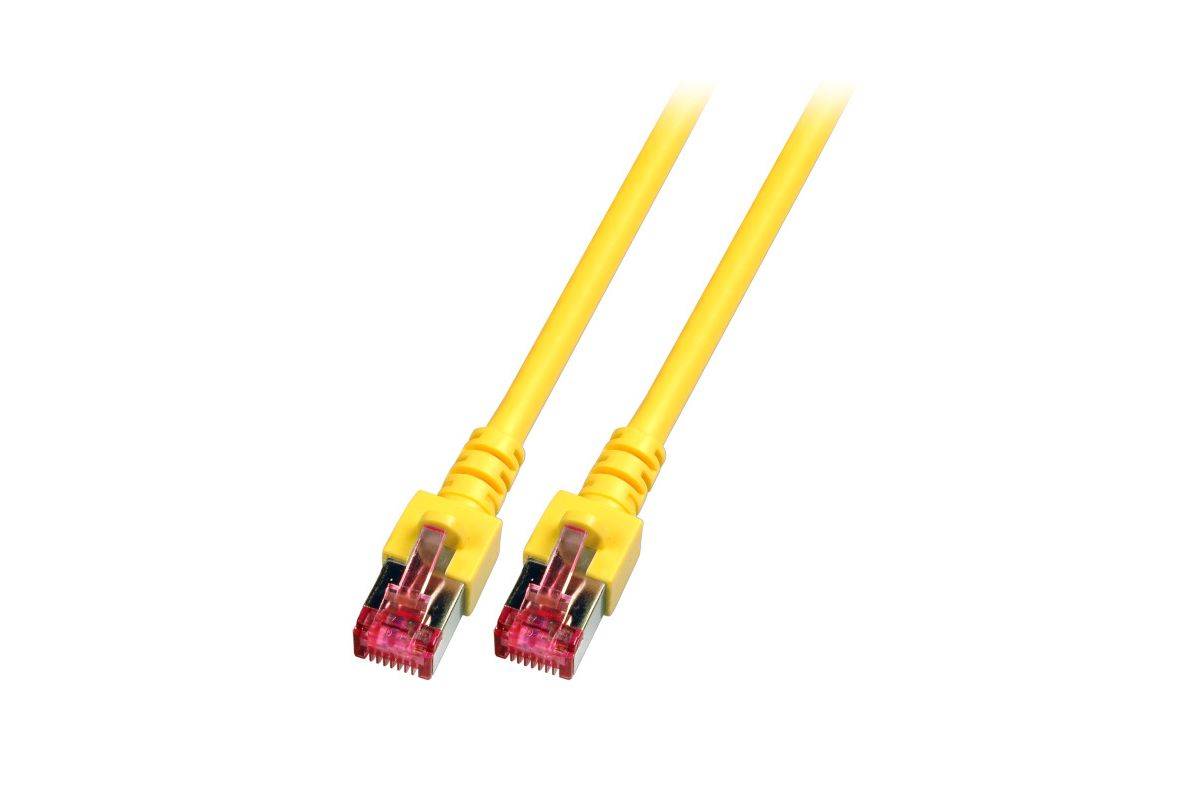 EFB Elektronik RJ45 patchkabel S/FTP, Cat.6, LSZH, 0,15 m, gele netwerkkabel Geel 0,15 m Cat6 S/FTP (S-STP)-0