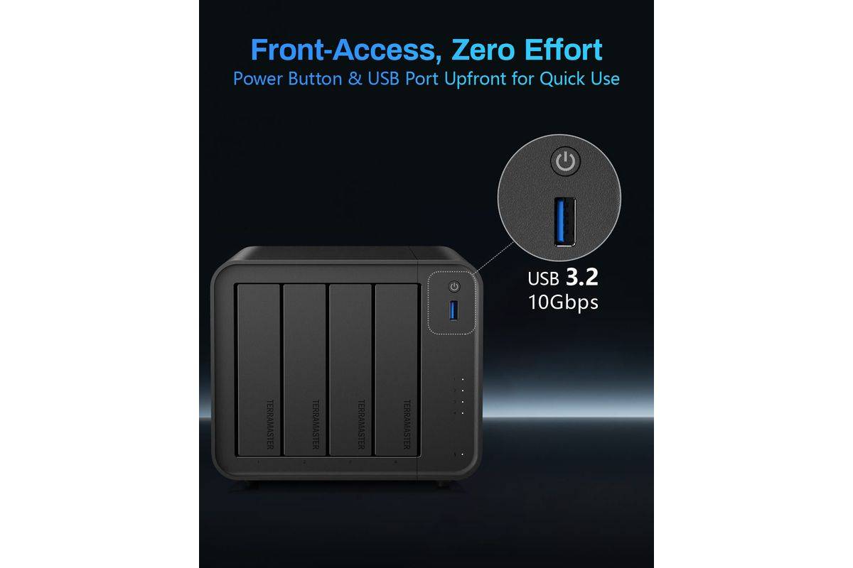 TERRAMASTER F4-425, 4-bay NAS, 4GB DDR4 (geen harde schijf)-2