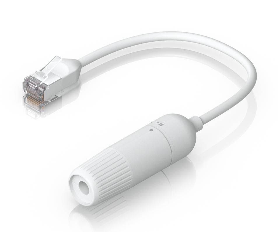 Ubiquiti Easy Cable, 2-pack, Cat6A, 10 GbE, D 3,5 mm, F/UTP, thermoplastisch elastomeer, IPX6, 0,15 m/0,185 m, wit-1