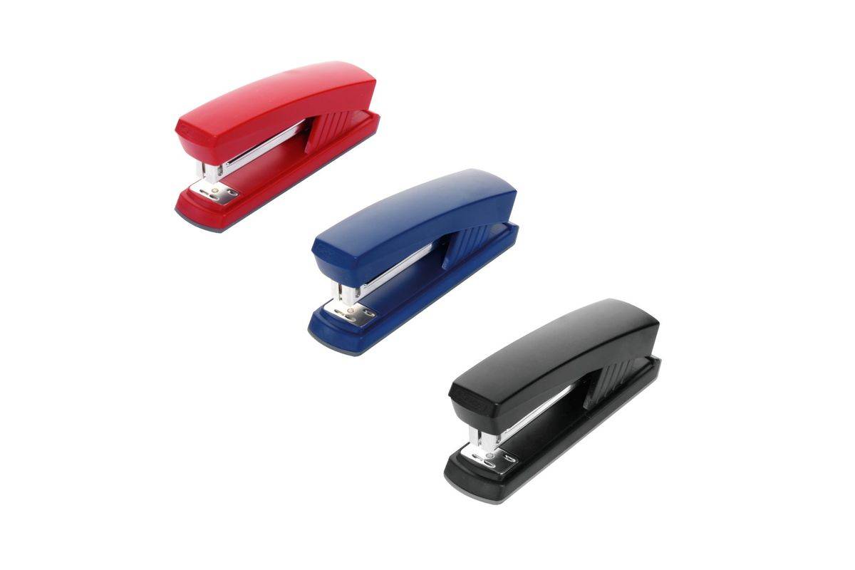 Herlitz nietmachine, kunststof metaal, nr. 24/6, 14 cm, gekleurd assortiment-0