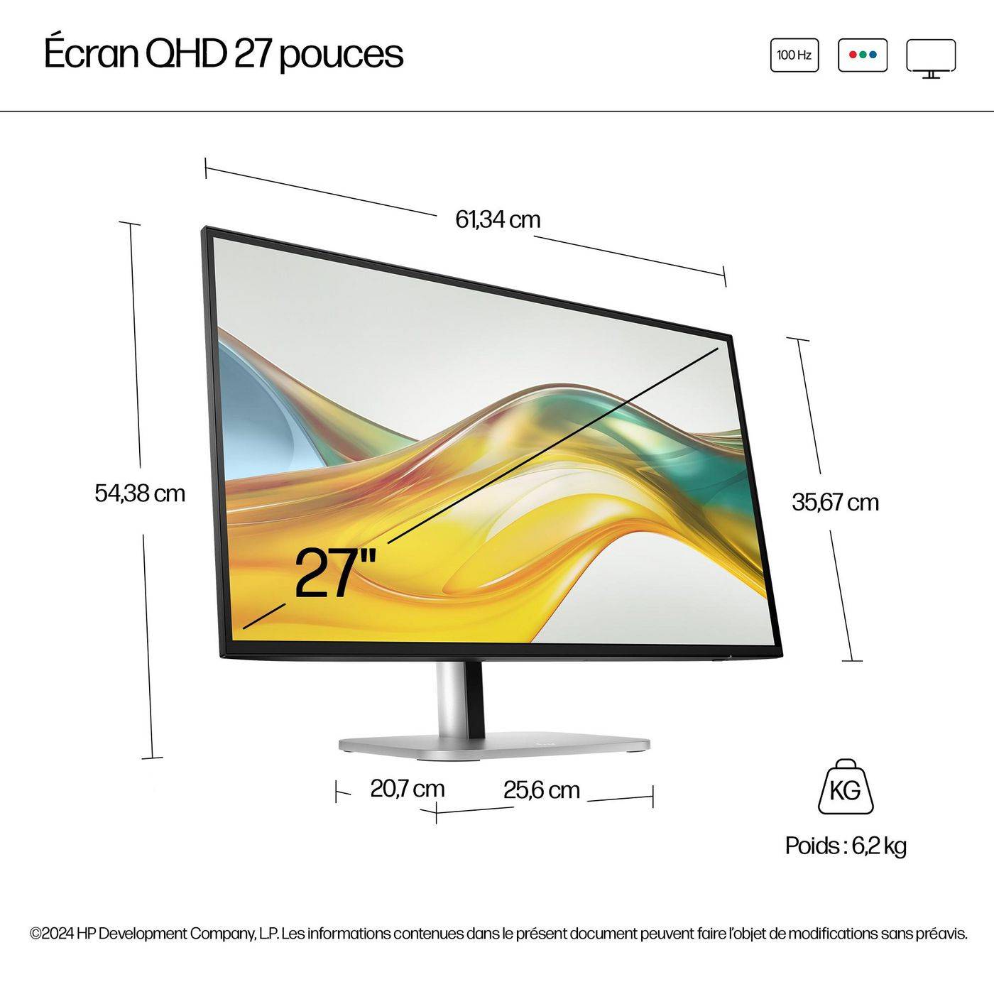 Symboolafbeelding voor HP Series 5 Pro 27 inch QHD-monitor - 527pq PVC-vrij