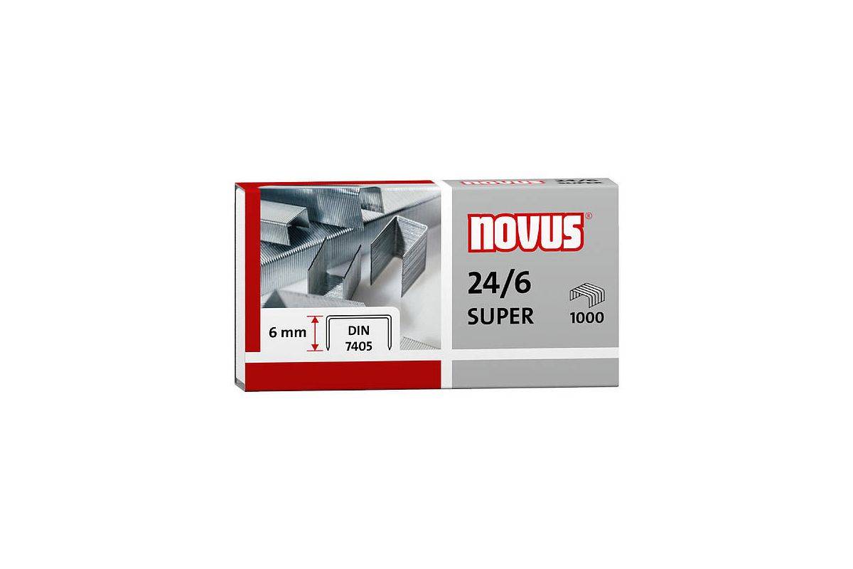 NOVUS nietjes 24/6 DIN SUPER 1000s, pootlengte 6 mm-0