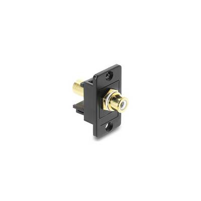 Delock Panel Mount RCA female RCA gold plated female white / black-0
