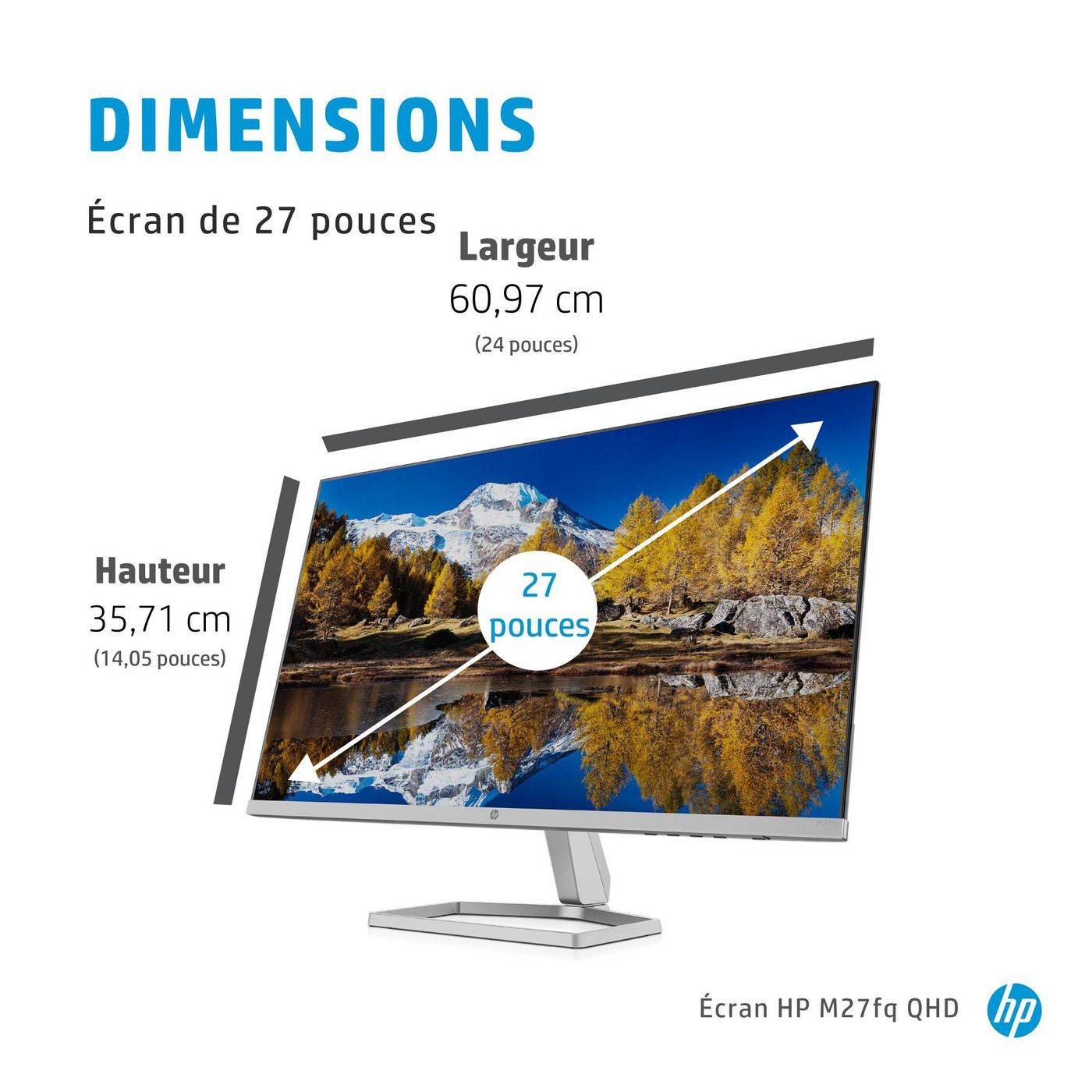 Symboolafbeelding voor HP M27fq 68,6 cm (27") 2560 x 1440 Pixel Quad HD LED Zilver (2H4B5E9#ABB)
