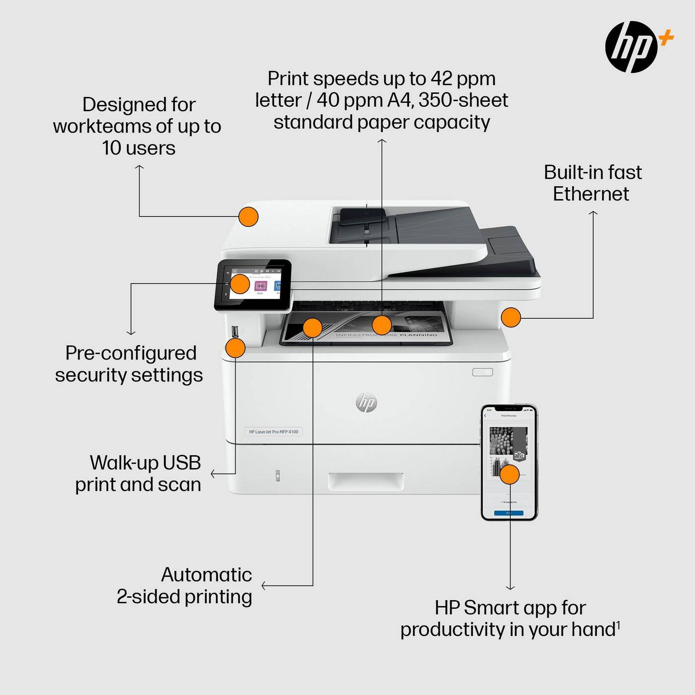 HP LaserJet Pro MFP 4102fdn printer-2