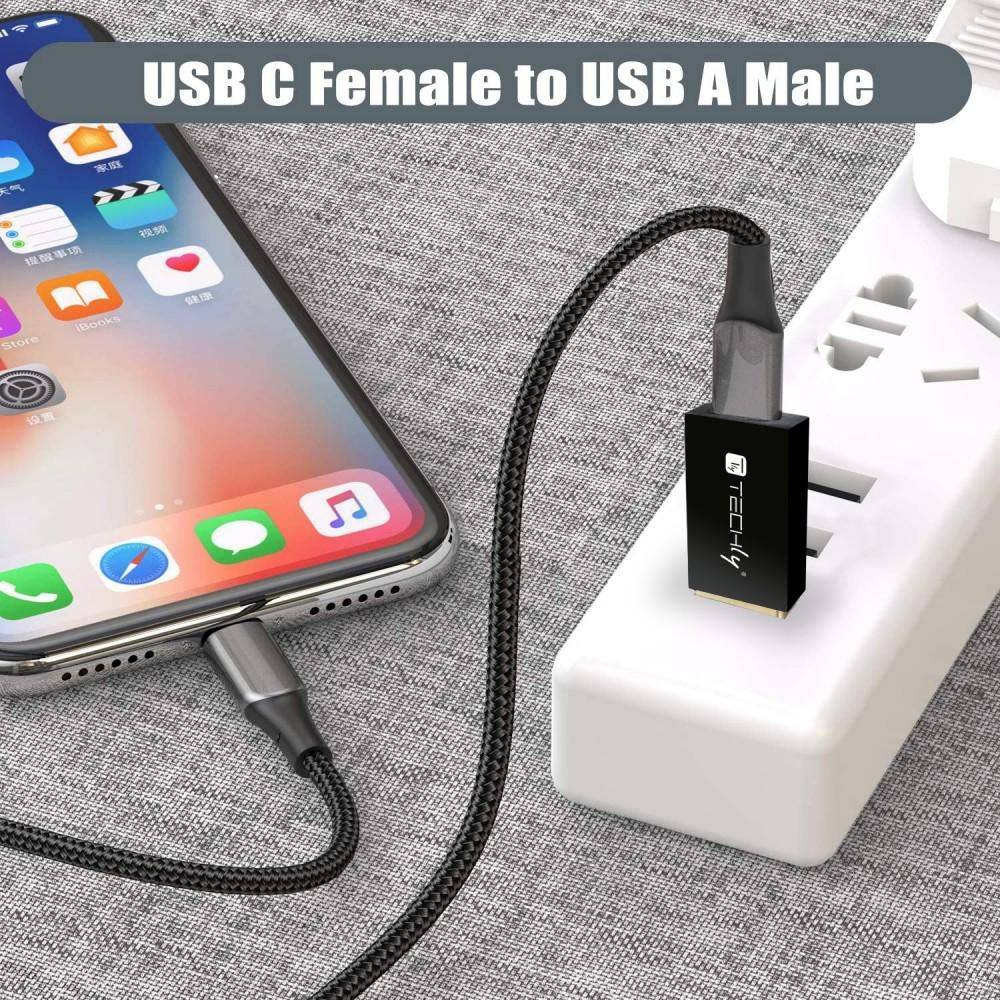 Symboolafbeelding voor Adapter USB-A M naar USB-C F, USB 3.0, zwart
