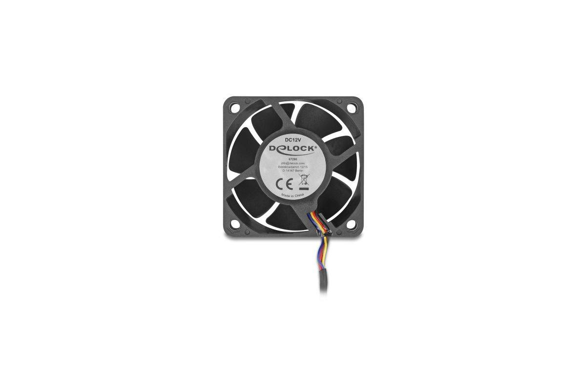 Delock Axial Fan 12 V DC, 60 x 60 x 25 mm black-0