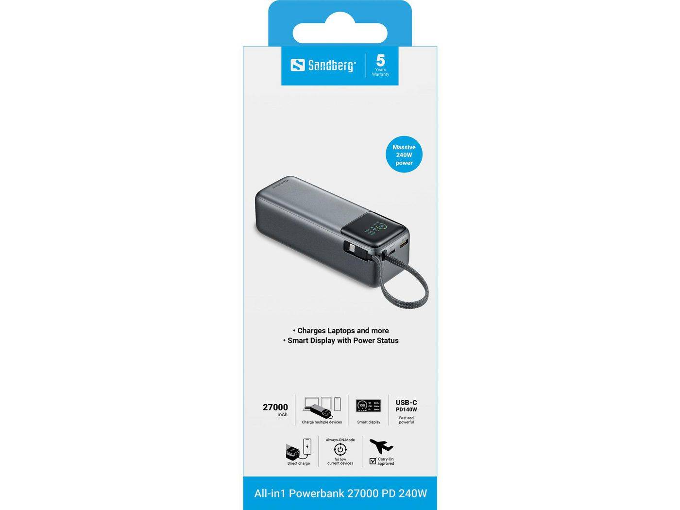 Sandberg All-in1 Powerbank 27000 PD240W is voor degenen die maximale prestaties eisen-6