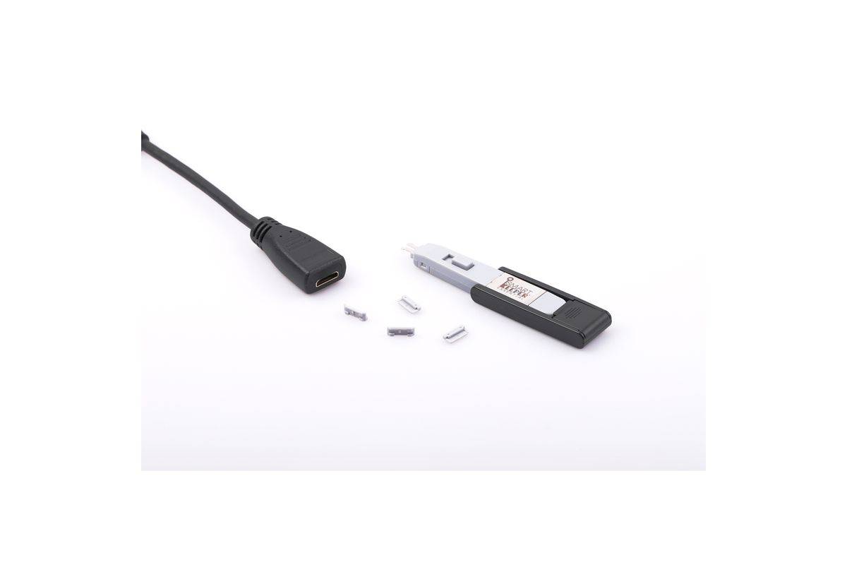 SmartKeeper Mini "Mini-HDMI-poort" blokkeerder grijs 4 stuks + sleutel-2