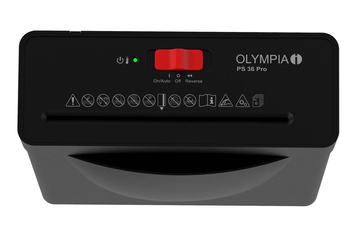 Olympia PS 36 Pro papiervernietiger, zwart-0