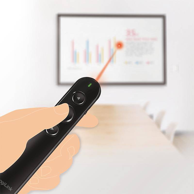 Symboolafbeelding voor LogiLink Presenter Wireless, 2,4 GHz, laserpointer, tot 15 meter