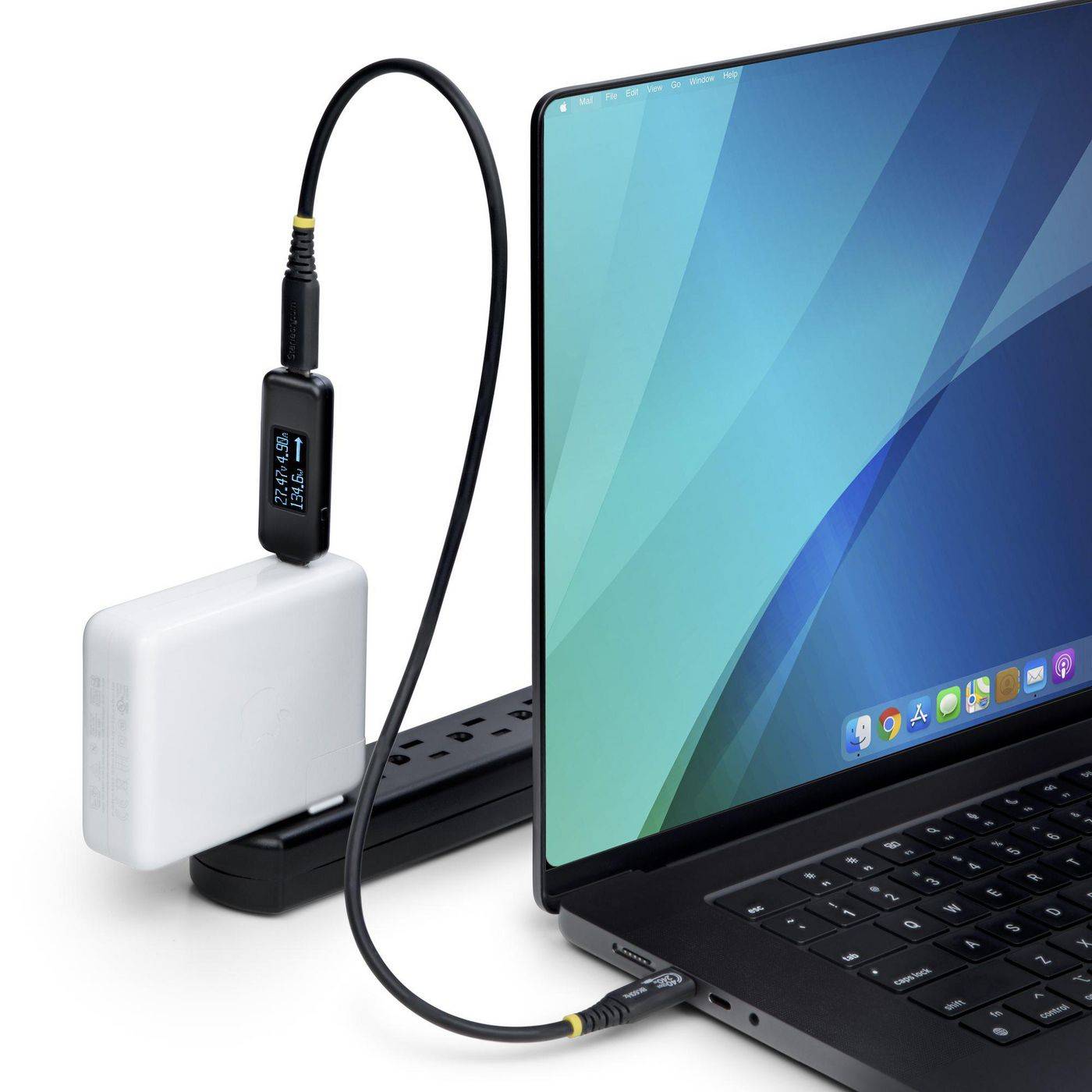 StarTech.com USB-C-vermogenstester, digitale multimeter, bidirectionele spannings- en stroommeter, 240W PD EPR, kabel-/p-6