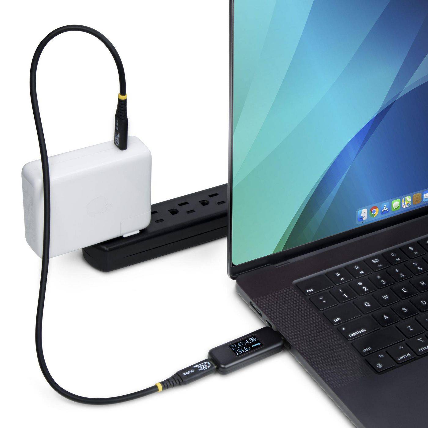 Symboolafbeelding voor StarTech.com USB-C-vermogenstester, digitale multimeter, bidirectionele spannings- en stroommeter, 240W PD EPR, kabel-/p