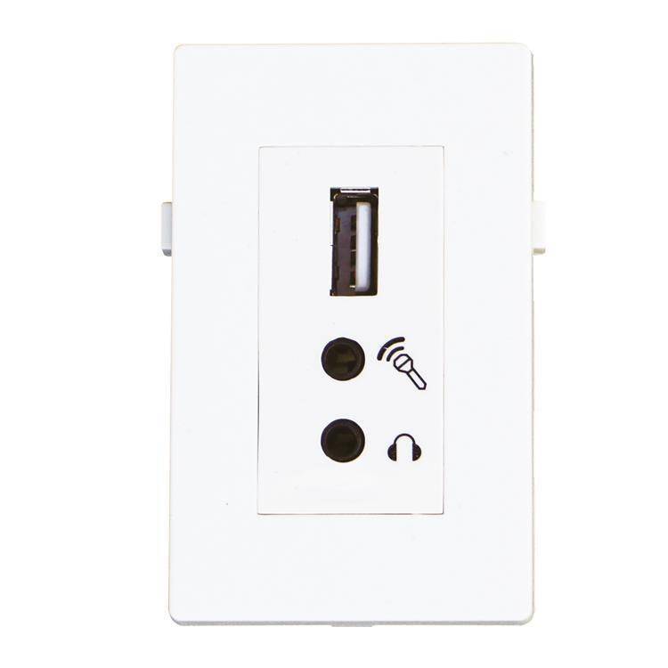 Garbot Multimedia Inbouw Wandmodule 1,5M-0