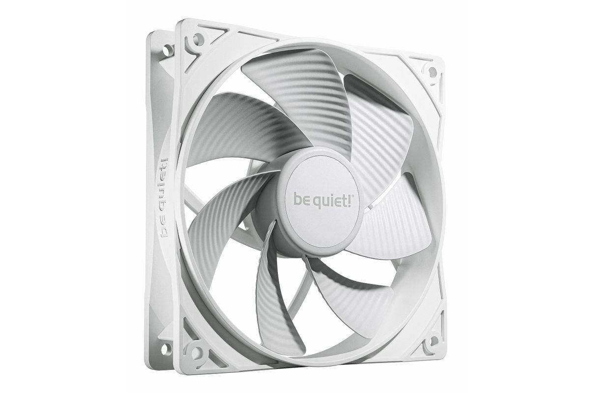 be quiet! Pure Wings 3 120 mm PWM Reverse Triple Pack Witte Computerbehuizingsventilator 12 cm Wit 3 stuks-0