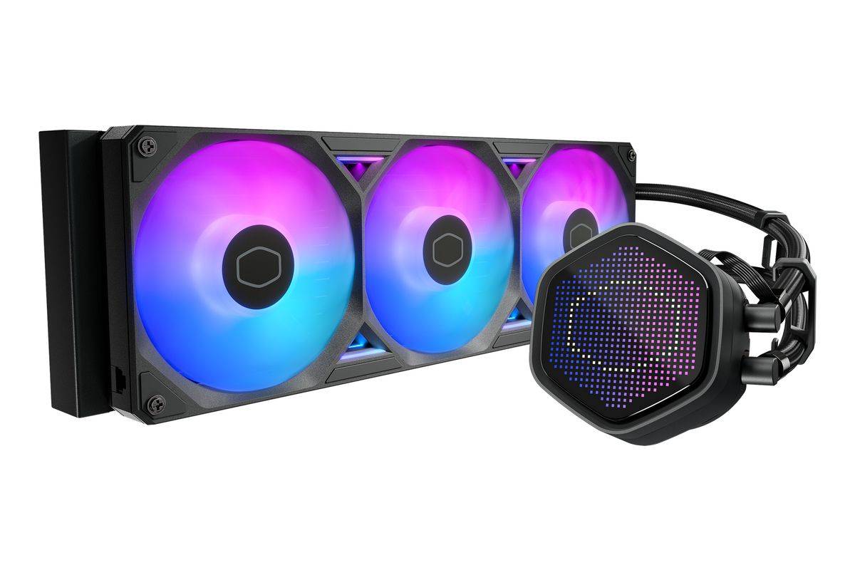 Cooler Master MasterLiquid Atmos II 360 Pixel LED Zwarte Processor Kit voor airconditioning 12 cm Zwart 1 stuk-0