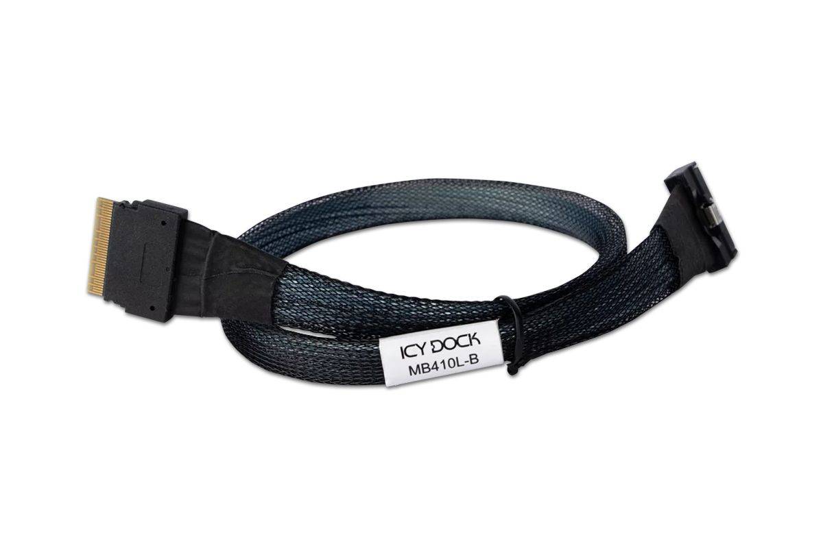 IcyDock-kabel MCIO SFF-TA-1016 8i naar SlimSAS SFF-8654 8i 0.5-0