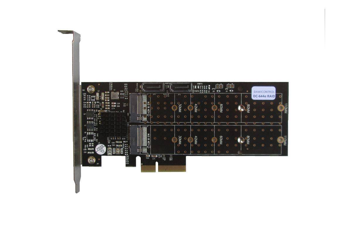 Dawicontrol DC-644E RAID RAID-controller PCI Express x4 2.0 6 Gbit/s-1