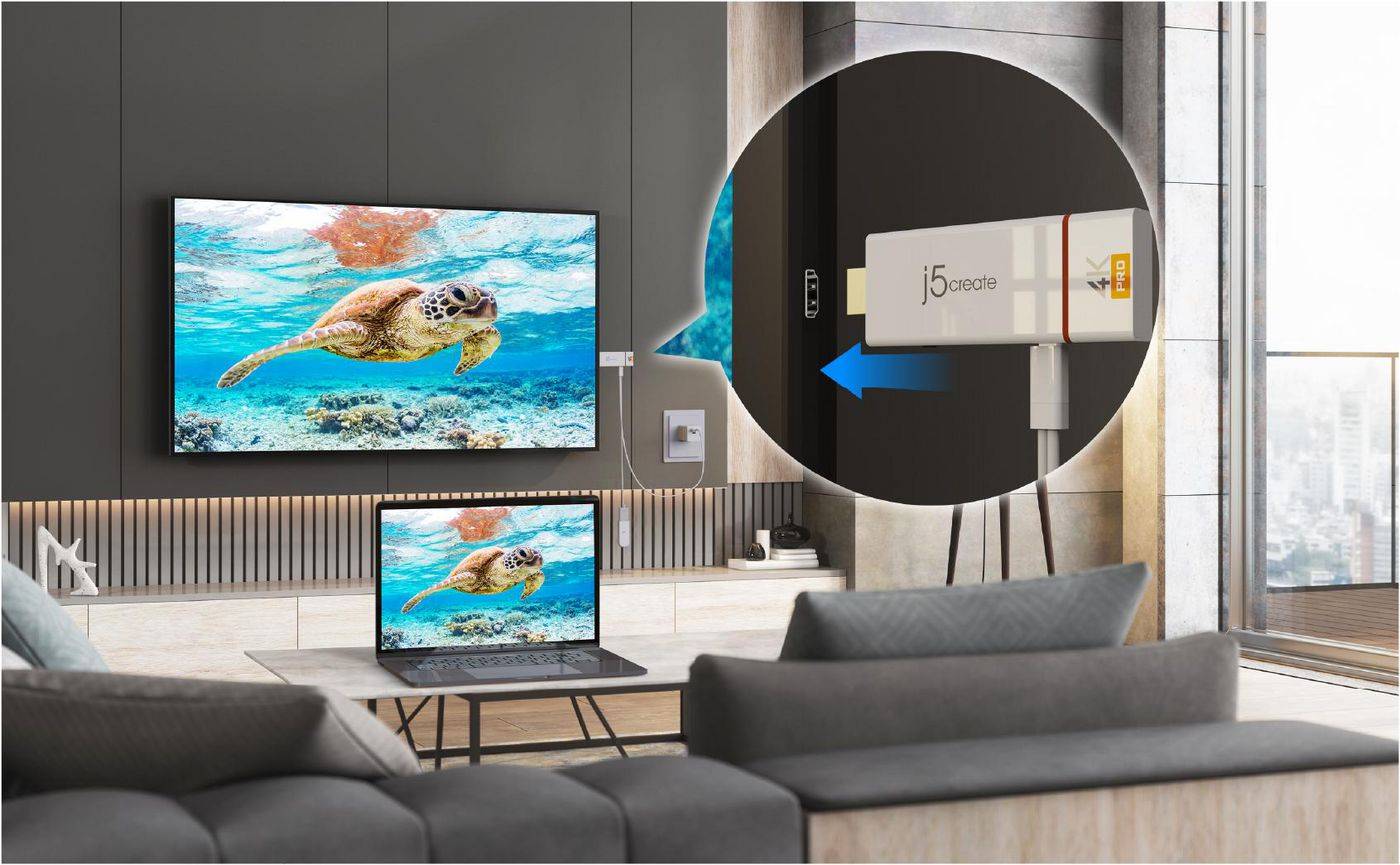 Symboolafbeelding voor j5create ScreenCast 4K Max draadloze beeldschermadapter