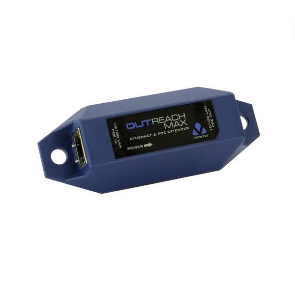 Veracity Outreach Max LAN- en PoE-extender, tot 800 meter, blauw