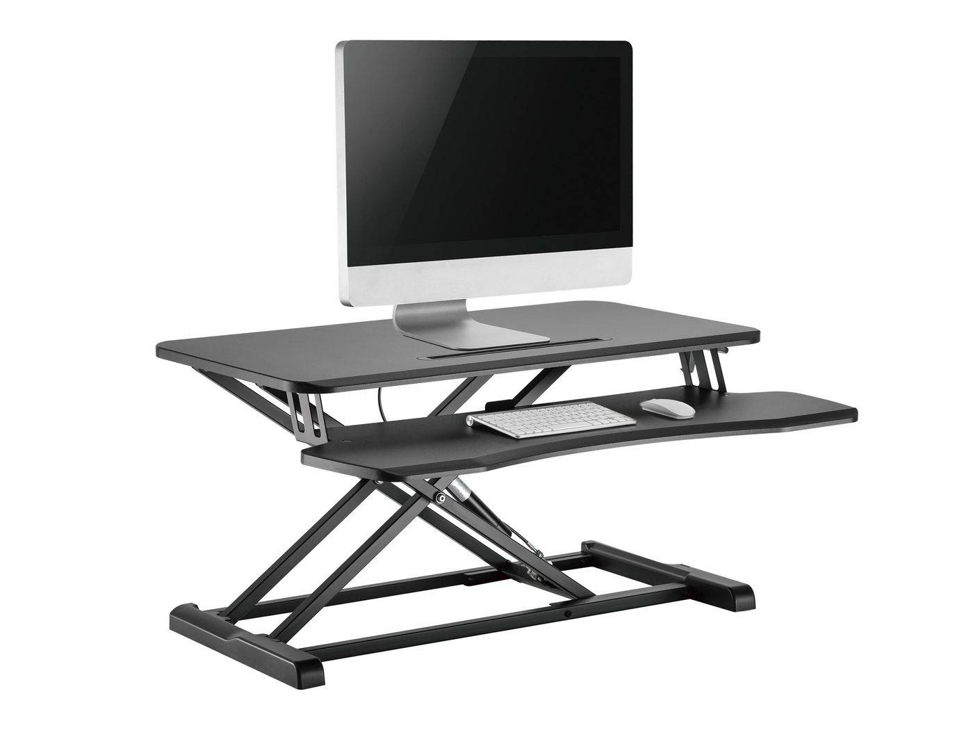 Equip ERGO monitortafel met zit-sta bankverhoger zwart 15kg-2
