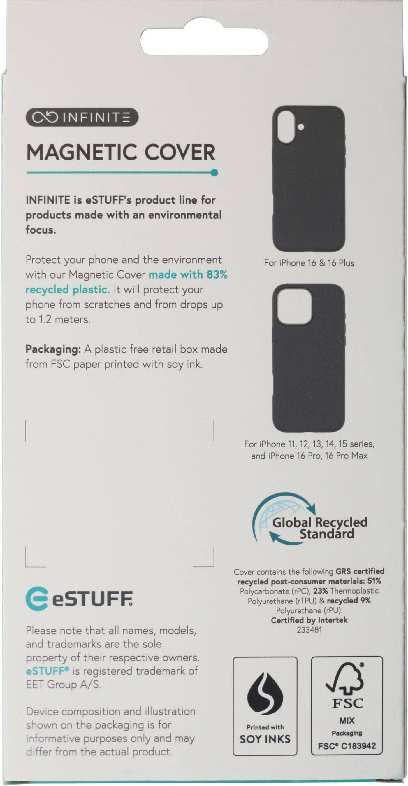 Symboolafbeelding voor eStuff INFINITE (GRS) VENICE iPhone 16 bruine lederen magnetische
