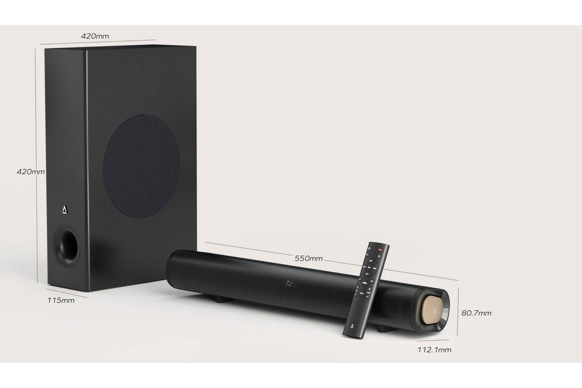 Creative Soundbar Stage Pro met subwoofer, Bluetooth, USB, zwart-1