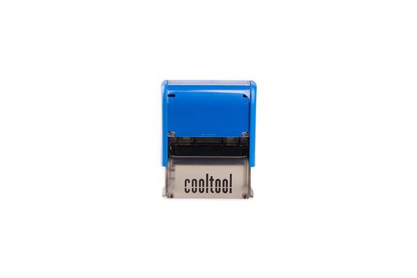 WEDO-stempel met voucher, opdruk 8912, 5 regels, zwart