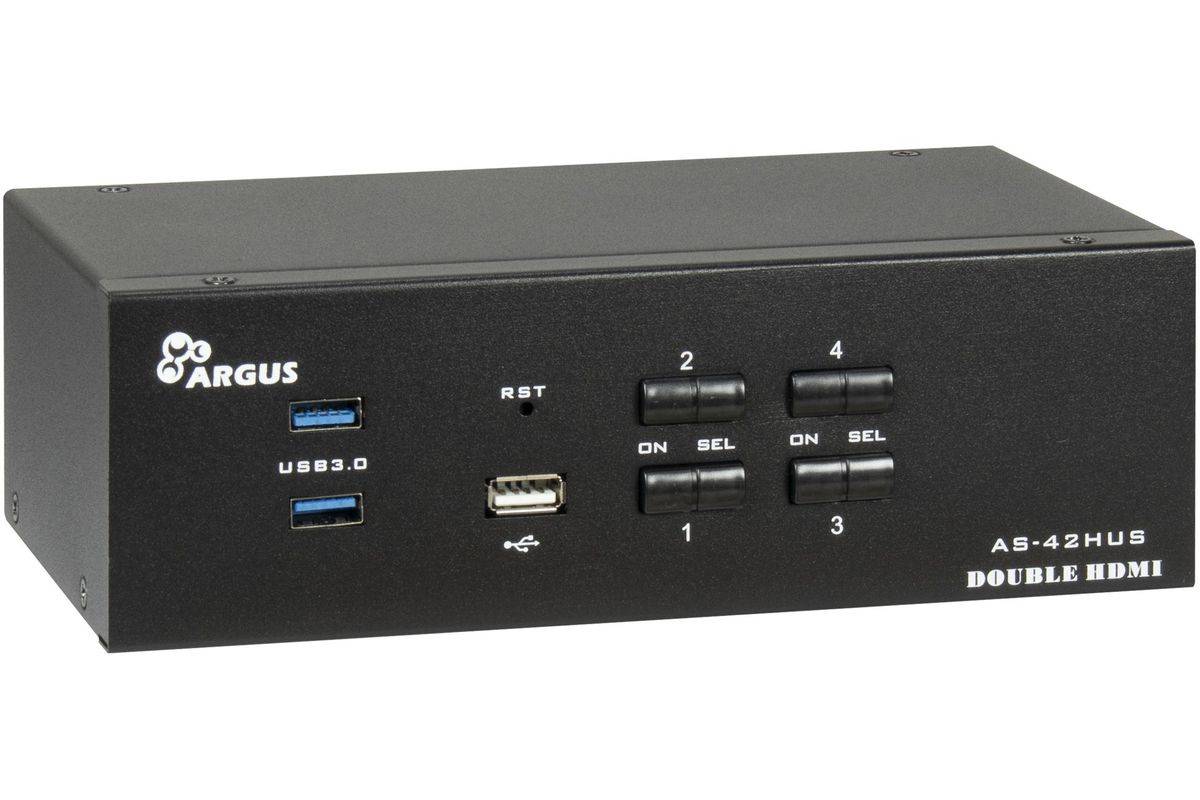 Inter-Tech IPC KVM-switch AC-42HUS HDMI, 4K@60Hz-0
