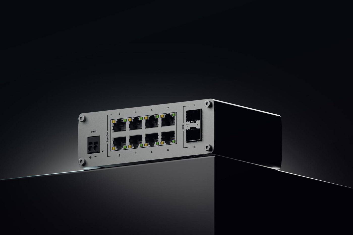 Symboolafbeelding voor Teltonika Networks onbeheerd, 8x RJ-45, 2x SFP, PoE+, IP30