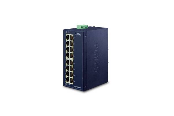 PLANET ISW-1600T netwerkswitch, onbeheerd, Fast Ethernet (10/100), blauw