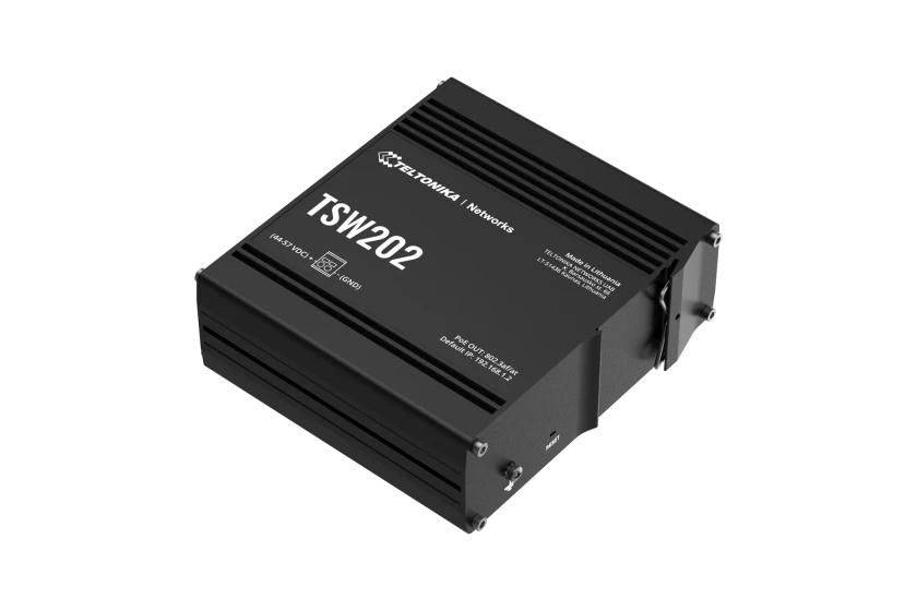 Teltonika Networks TSW202 MANAGED SWITCH: 8-poorts PoE+ switch met 2 SFP-poorten voor glasvezelcommunicatie.-2