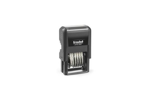 Trodat Printy nummerstempel, zwart + kussen, zwart 4846