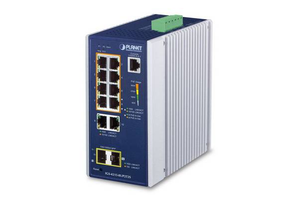 PLANET IGS-4215-8UP2T2S netwerkswitch met beheerde L2/L4 Gigabit Ethernet (10/100/1000) Power over Ethernet (PoE), alumi