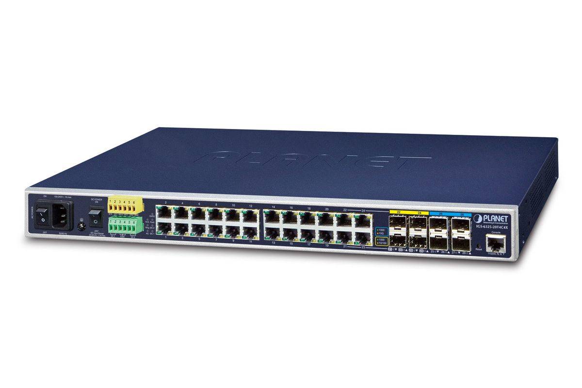 PLANET IGS-6325-20T4C4X netwerkswitch Managed L3 Gigabit Ethernet (10/100/1000) 1U Bluew-0
