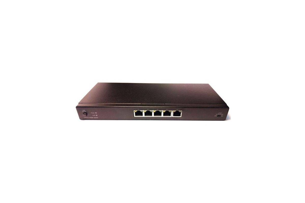 Longshine LCS-2.5GS7105 netwerkswitch, onbeheerd Gigabit Ethernet (10/100/1000), zwart.-0