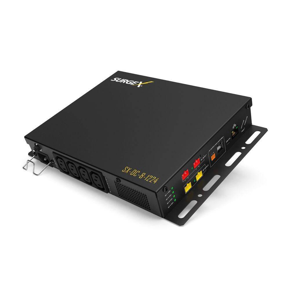 SurgeX Squid IP-gestuurde AC/DC-stroombeheerhub, 10A / 240V (4x), 2,5A / 24V (2x), 3A / 5V (3x) Standalone slanke PDU me-0