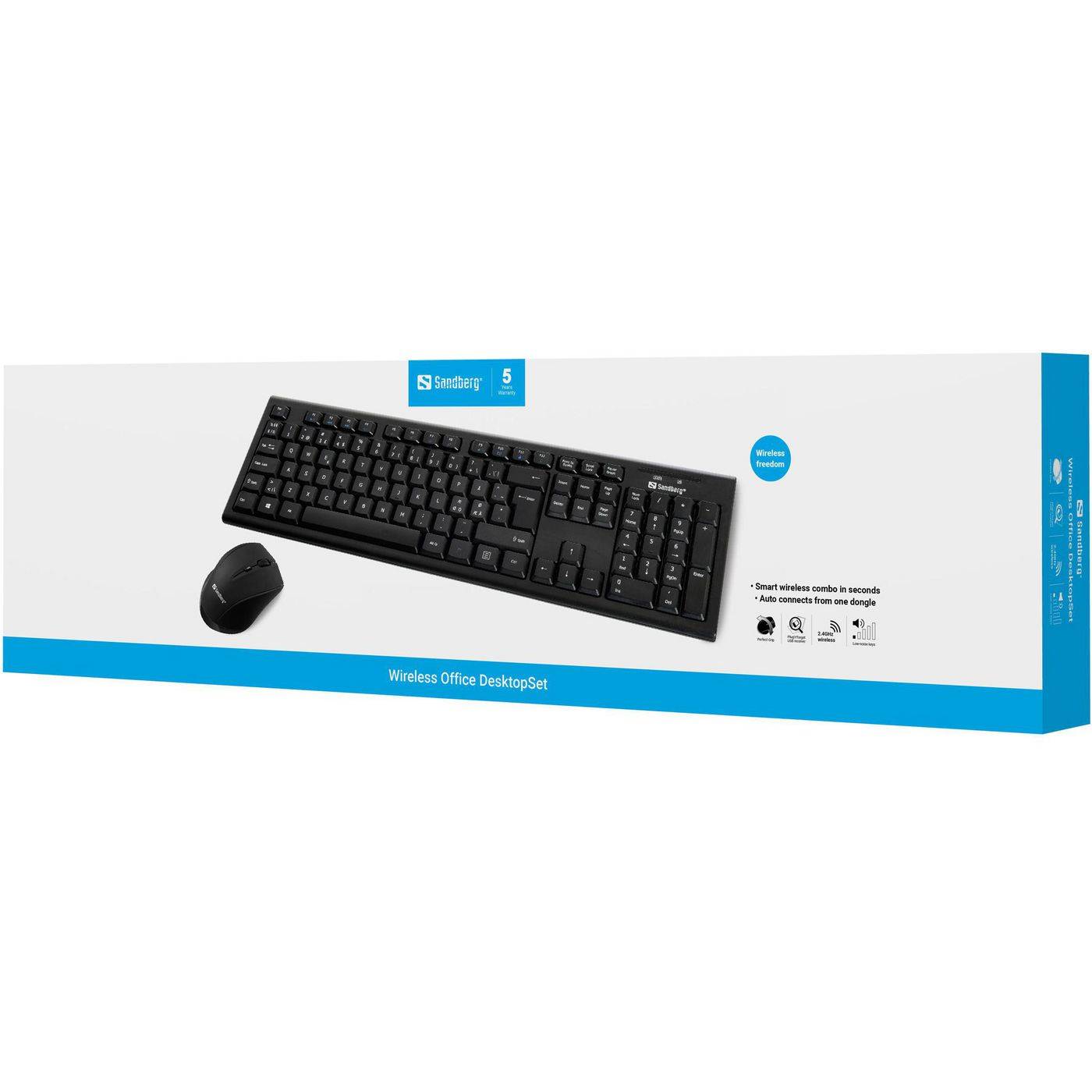 Sandberg draadloze kantoor-desktopset Nor-3