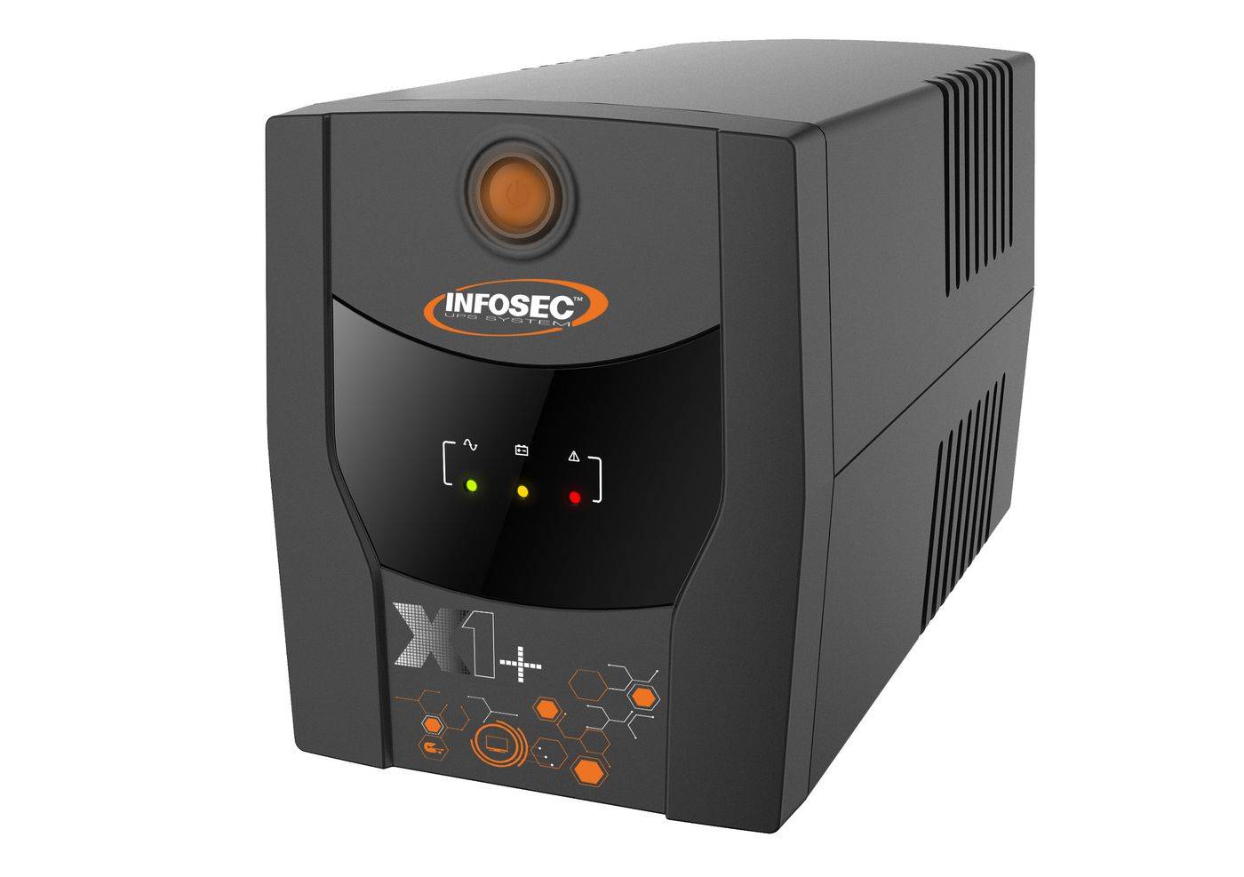Infosec UPS Line Interactive 2200 VA - 8 IEC-aansluitingen - 2 jaar garantie-0