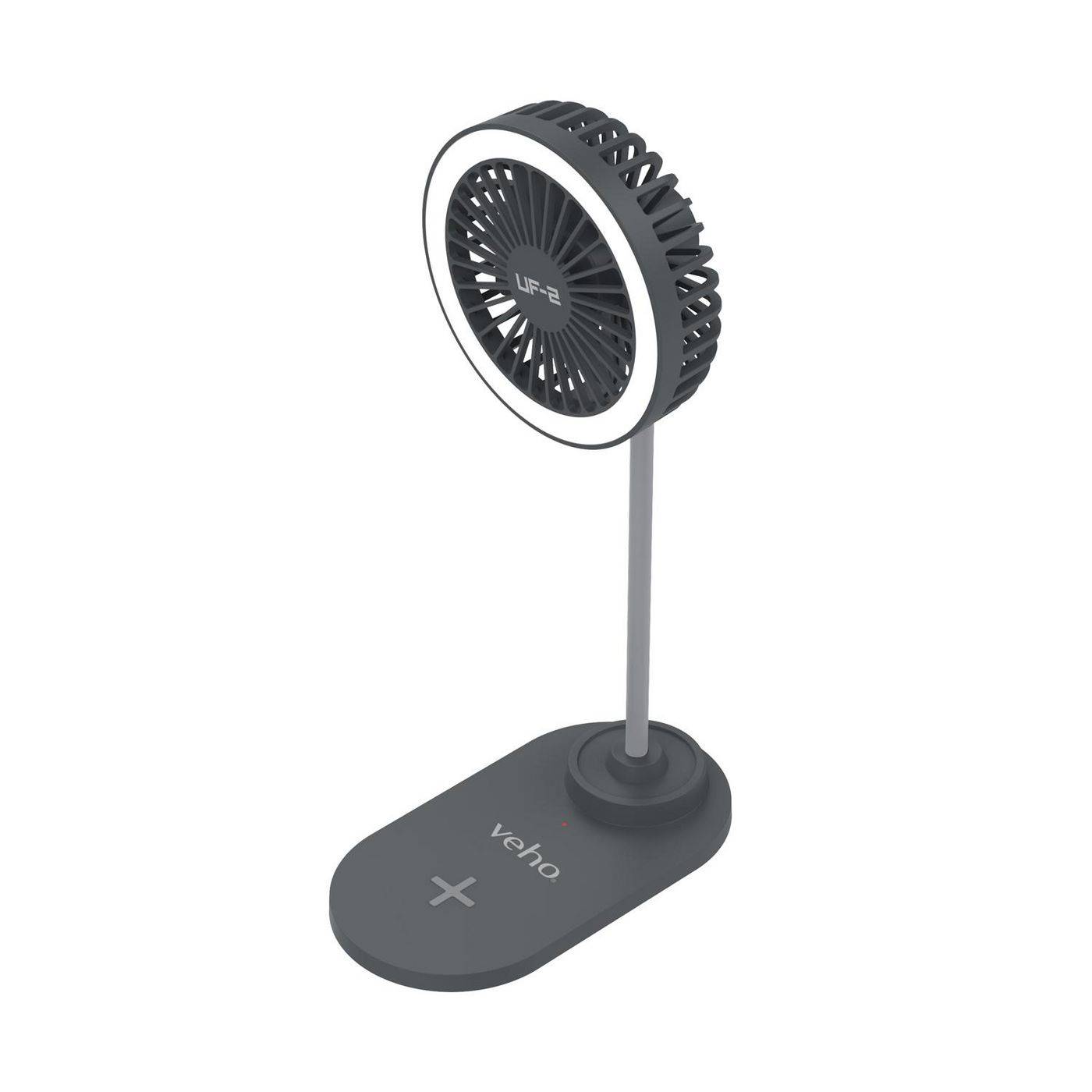 Veho Veho UF-2 3-in-1 USB-bureauventilator, smartphoneoplader en LED-lamp-1