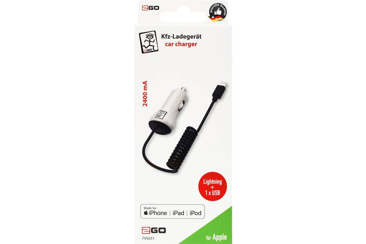 2GO 795784 oplader voor mobiele apparaten Universeel Zwarte sigarettenaanstekeradapter voor in de auto-1