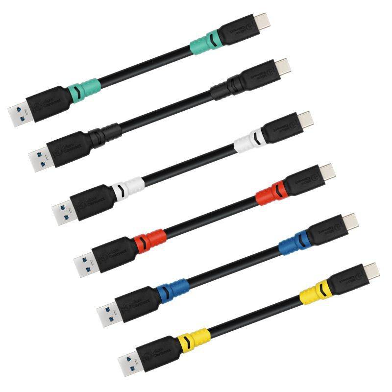 MicroConnect ColorFlex USB-C naar USB-A kabel 60W 10Gbps Halogeenvrij (LSZH), USB 3.2 Gen 2, 1m-1