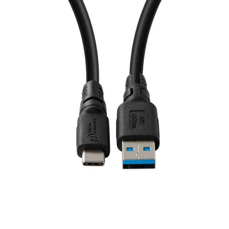 MicroConnect ColorFlex USB-C naar USB-A kabel 60W 10Gbps Halogeenvrij (LSZH), USB 3.2 Gen 2, 1m-2
