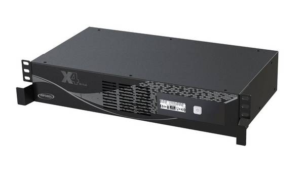 Infosec Line Interactive UPS 1000 VA 8 IEC-uitgangen - 2 FR/SCHUKO-uitgangen -- 2 jaar garantie --