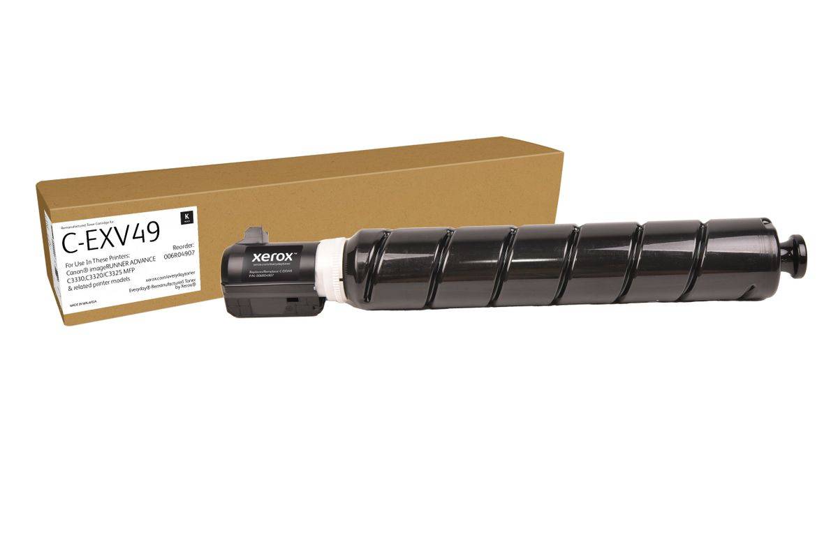 Everyday™ zwarte gereviseerde tonercartridge van Xerox, compatibel met Canon C-EXV49 (8524B002), standaardcapaciteit-0