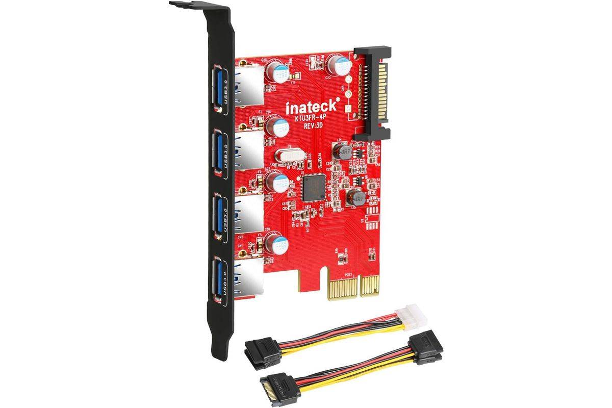 Inateck KTU3FR-4P interfacekaart/adapter Interne USB 3.2 Gen 1 (3.1 Gen 1)-0