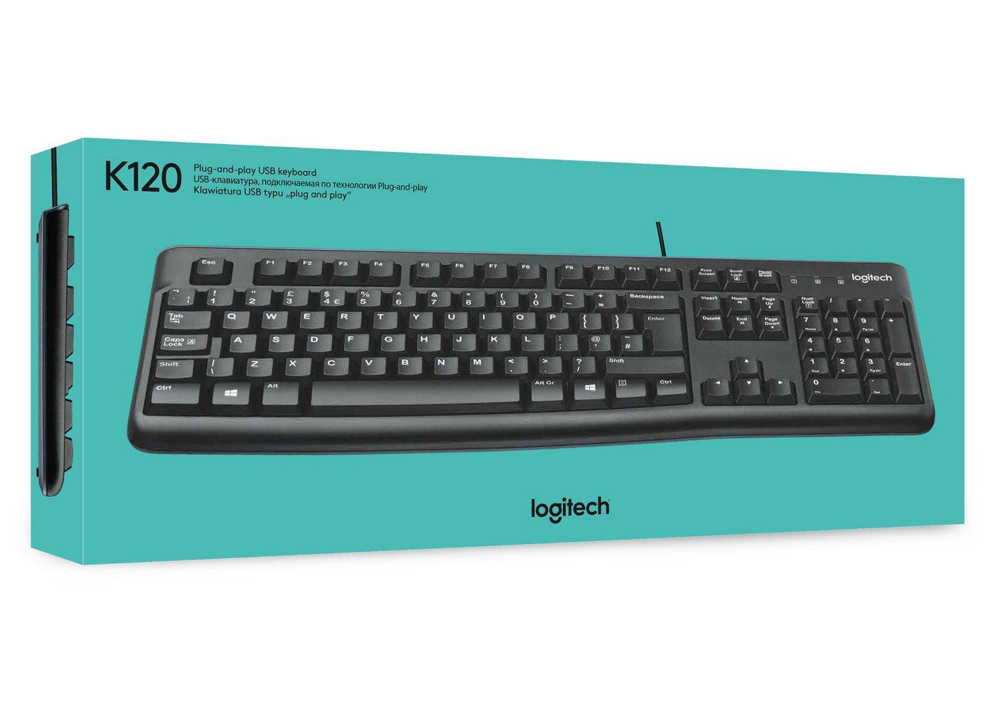 Symboolafbeelding voor Logitech Keyboard K120 for Business toetsenbord Kantoor USB QWERTY US International Zwart