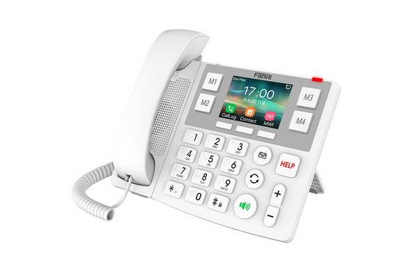 Fanvil X305 IP-telefoon met 2 regels, LCD-scherm en wifi.